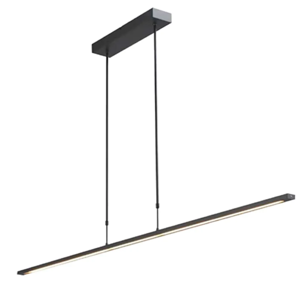 Hanglamp balk zwart 160cm direct led