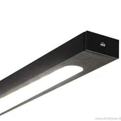 Hanglamp balk zwart 160cm direct led