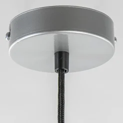 Hanglamp bloem kinderkamer grijs/roze