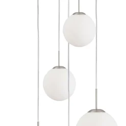 Hanglamp bol Bollique 5x glas wit