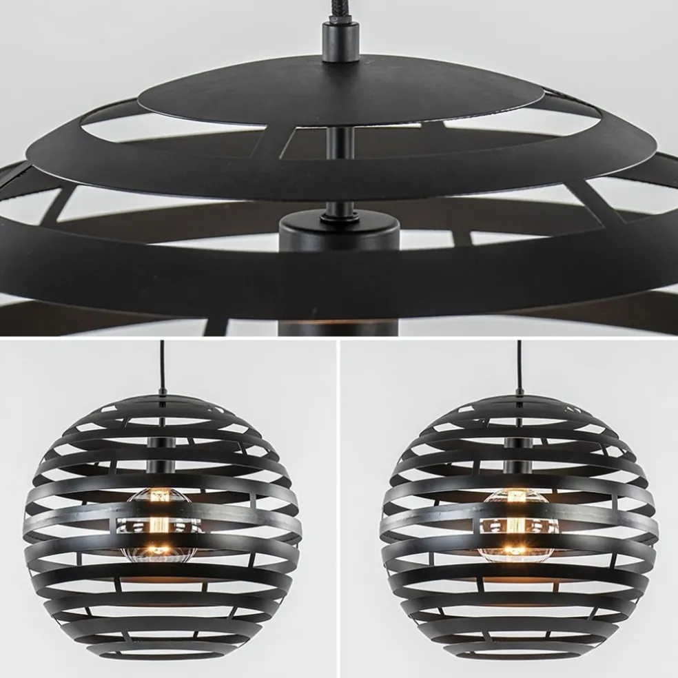 Hanglamp bol zwart 40cm