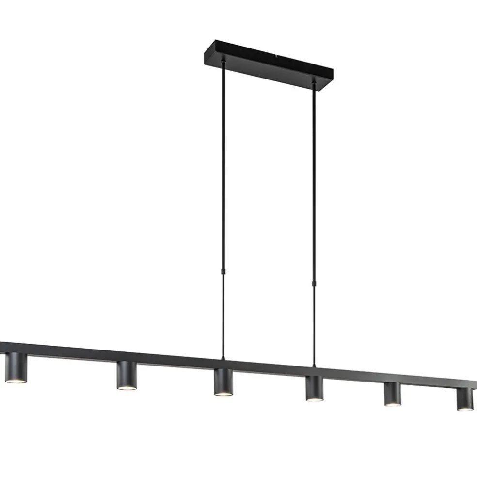 Hanglamp Bounce 6L 160cm zwart