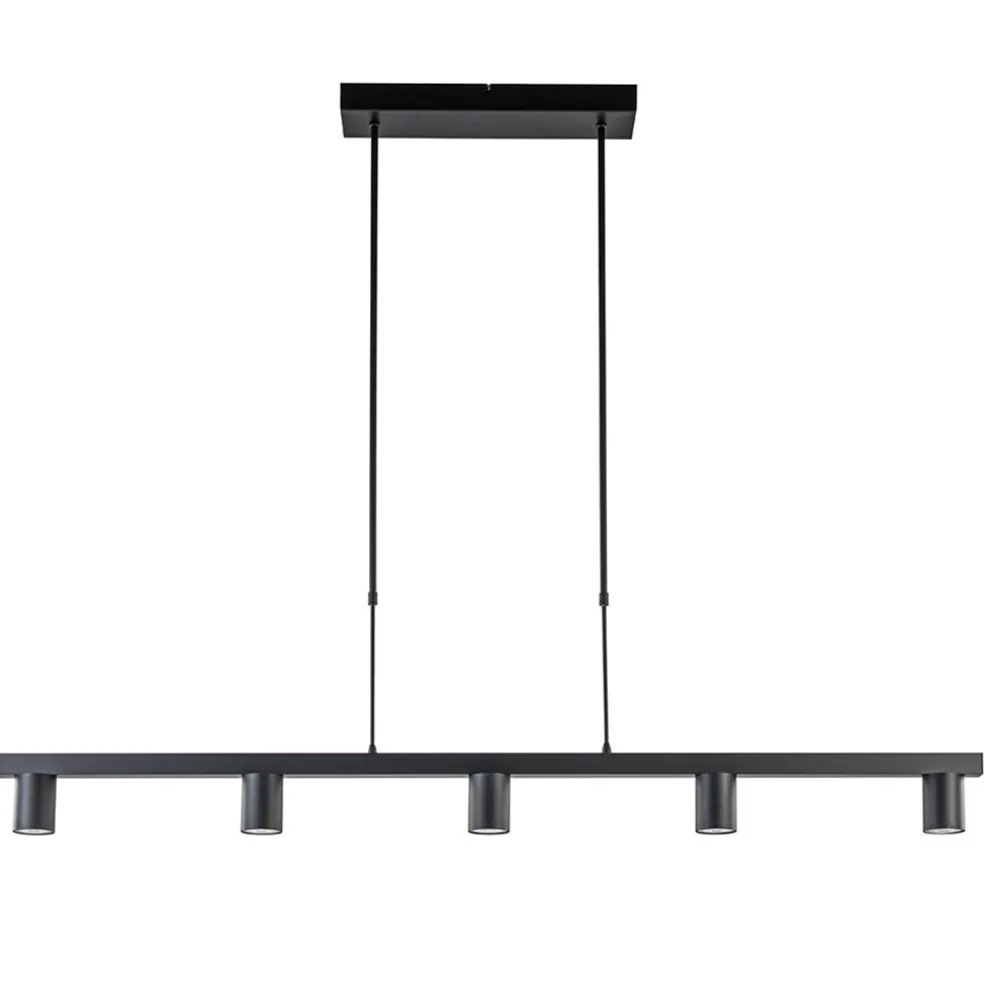 Hanglamp Bounce 5L tube spot zwart