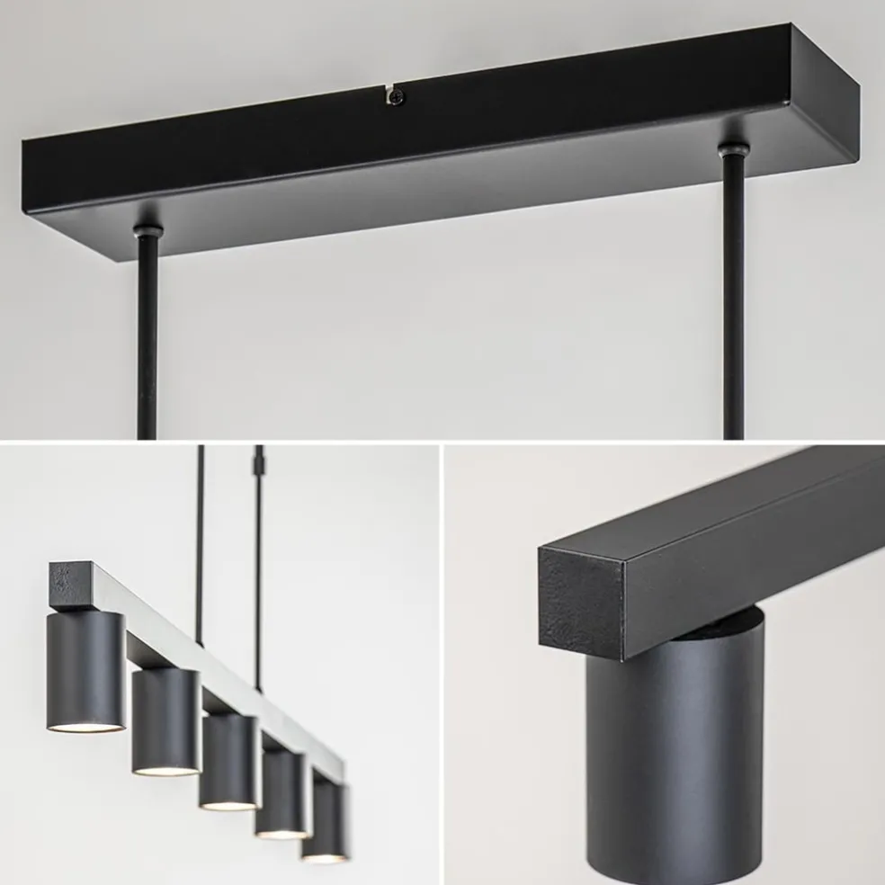 Hanglamp Bounce 5L tube spot zwart