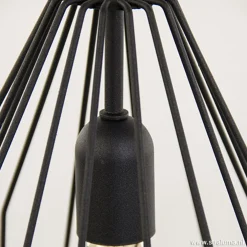 Hanglamp draad mat zwart