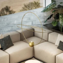 Hanglamp Elara 60cm goud/matgoud