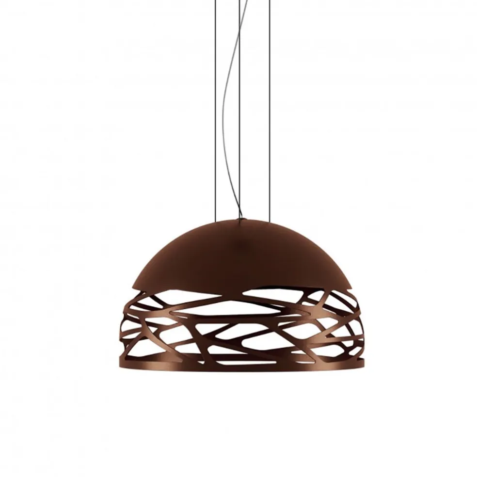 Hanglamp Kelly koepel brons 50cm