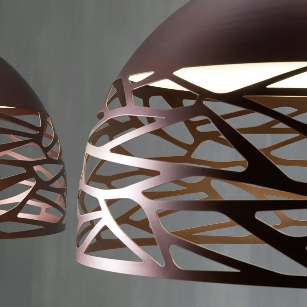 Hanglamp Kelly koepel brons 50cm