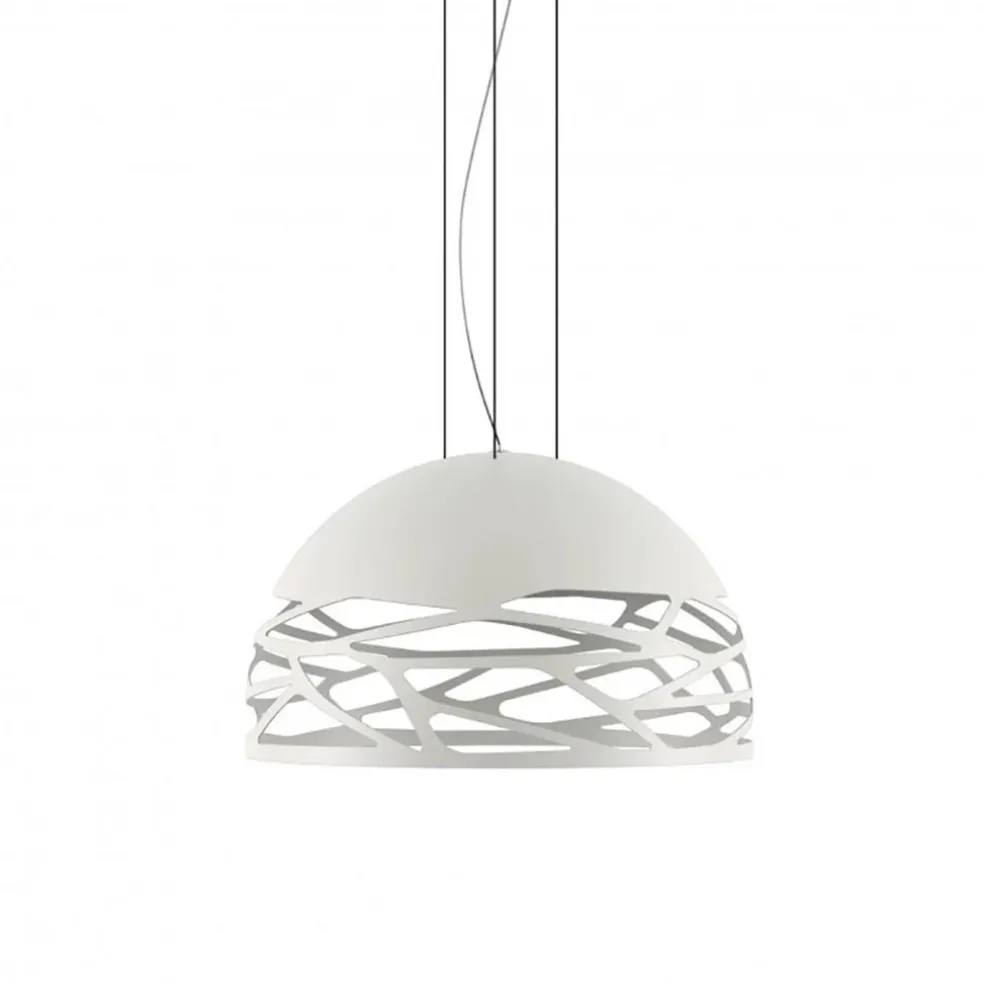Hanglamp Kelly koepel 50cm wit