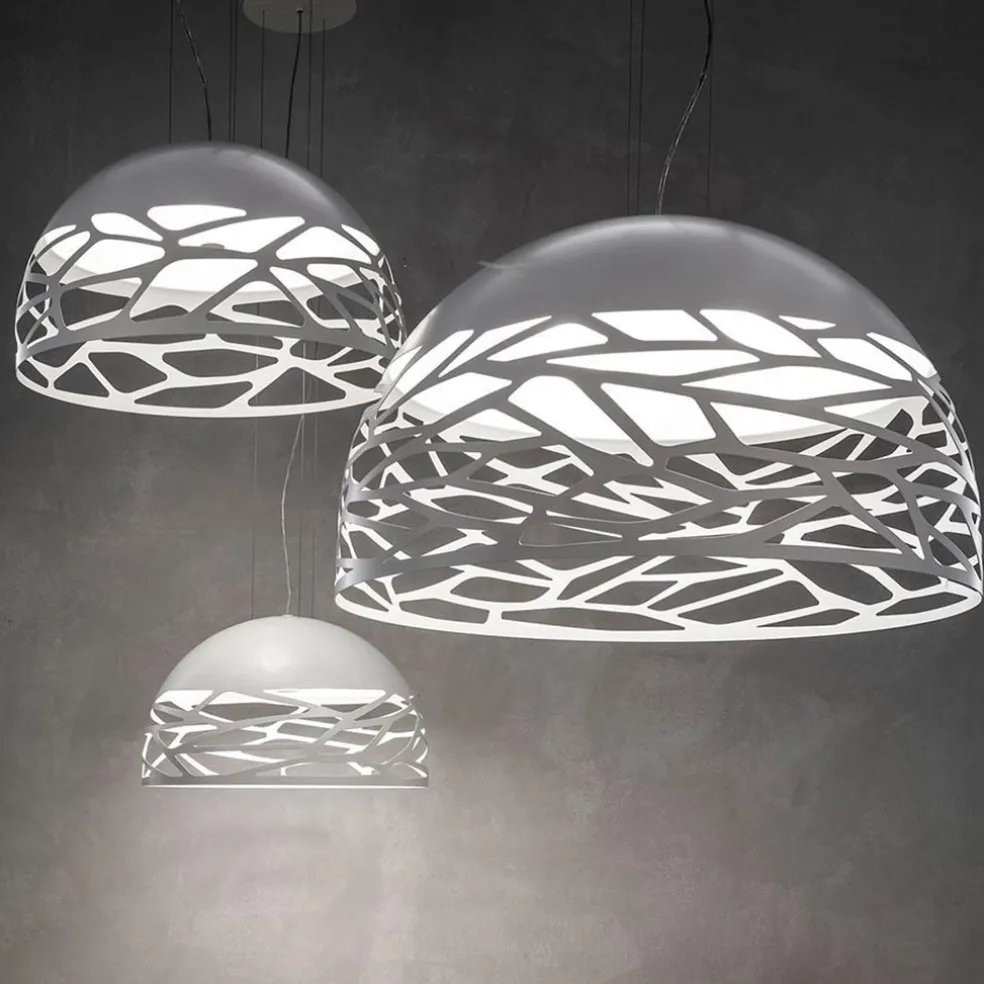 Hanglamp Kelly koepel 50cm wit