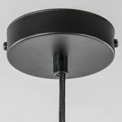 Hanglamp leaves mat zwart met goud