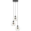 Hanglamp 3-lichts rond glas helder 25 cm