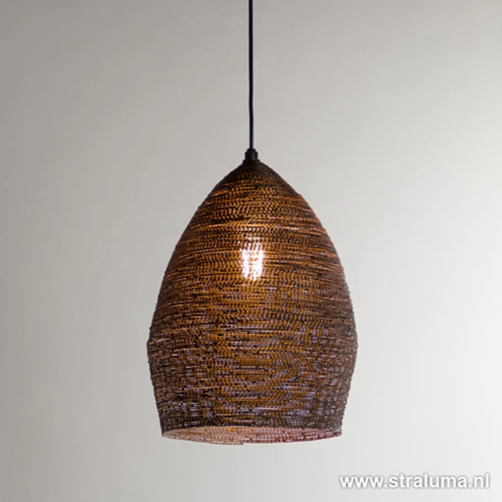 Hanglamp Nayla zwart/matgoud