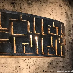 Hanglamp Pablo ovaal ambachtelijk zilver