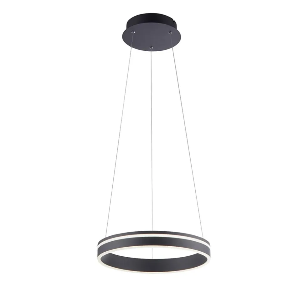 Hanglamp Q-Vito 40 zwart + afst.bed.CCT