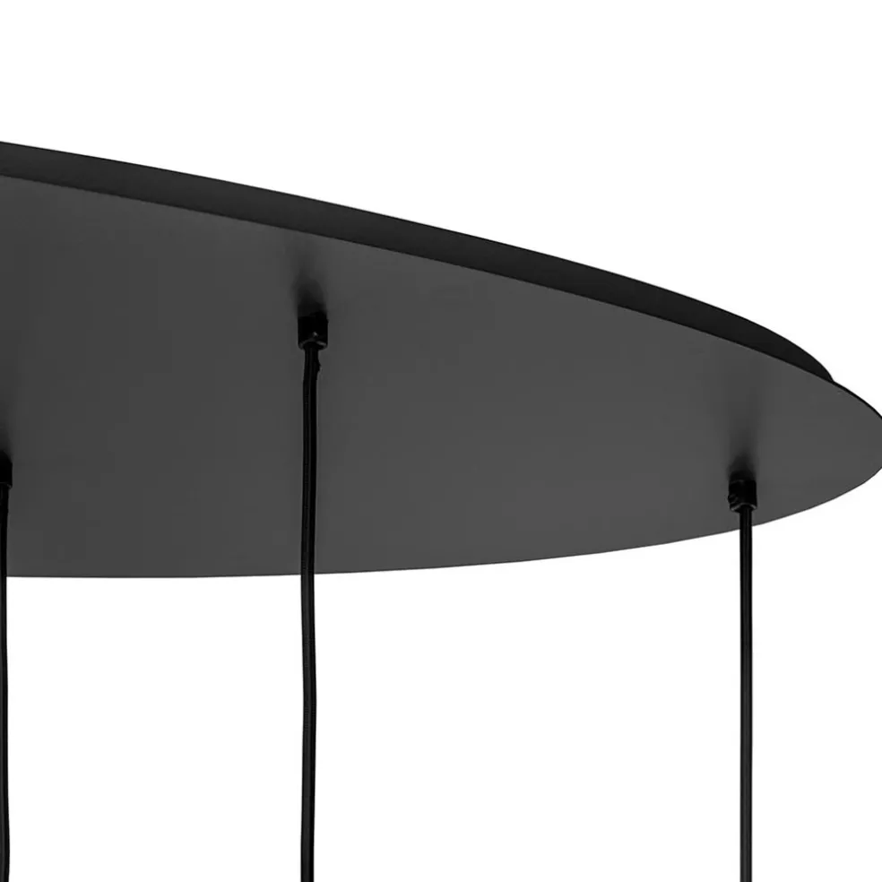 Hanglamp Riva ovaal 8L zwart