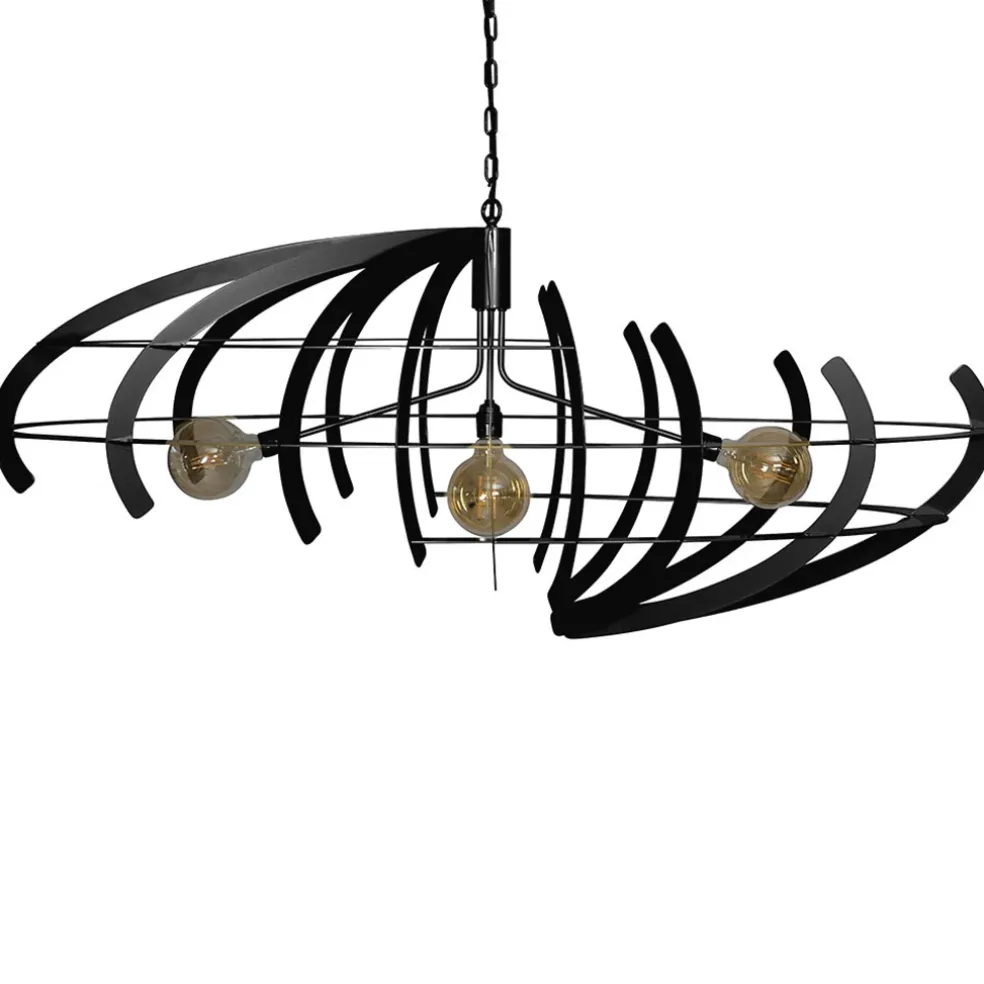 Hanglamp Terra ovaal zwart