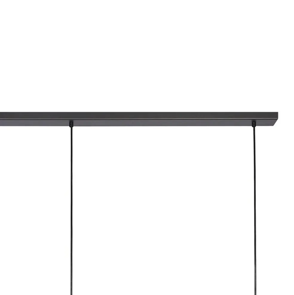 Hanglamp Tortona 7l 210 zwartstaal/koper