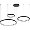 Hanglamp Vidal 3 ringen zwart
