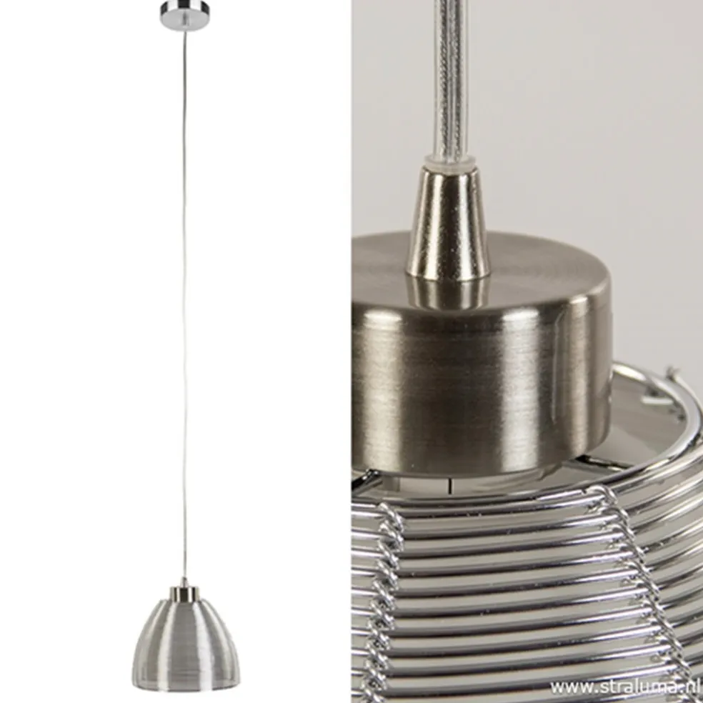 Hanglamp Whires alu/wit