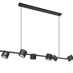Hanglamp zwart 6L spot incl. gu10-111