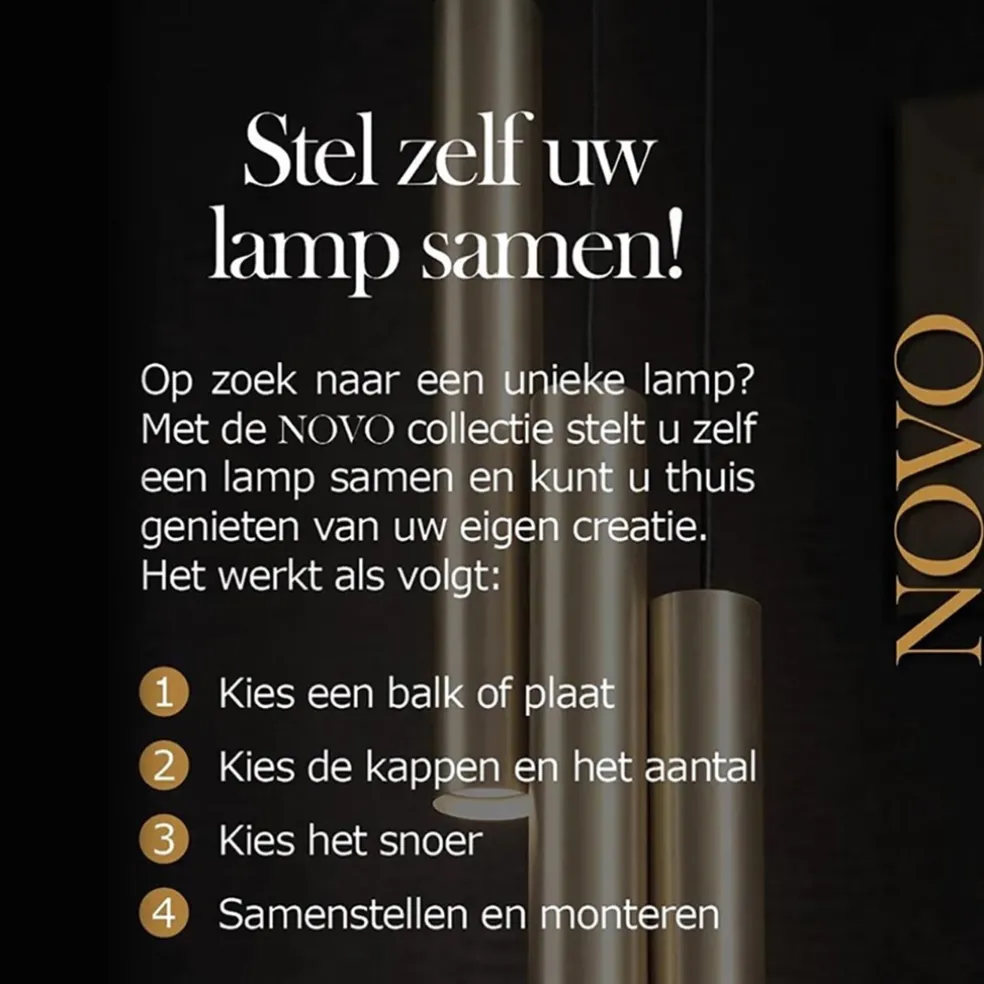 Hanglamp zwart Spin met 6 snoeren