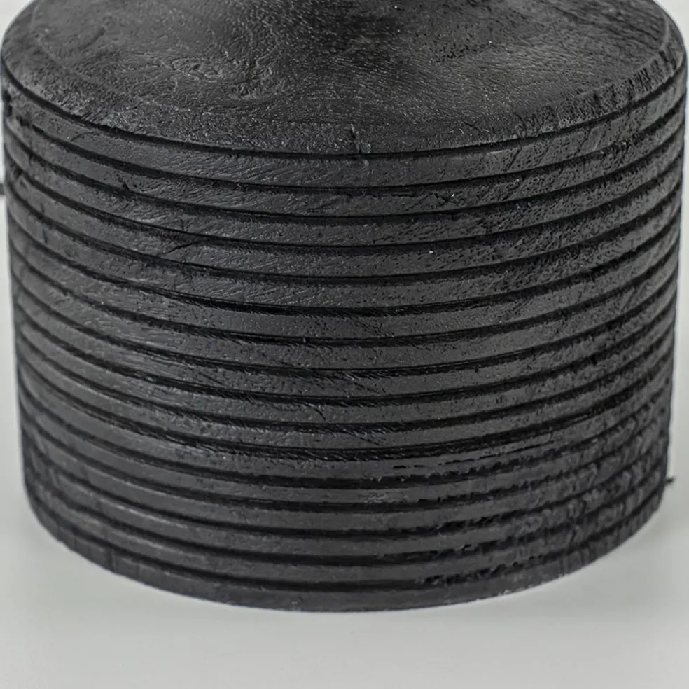 Houten lampvoet Paolu zwart exclusief kap