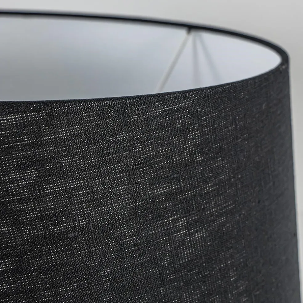 Kap Bridge zwart linnen 45x25