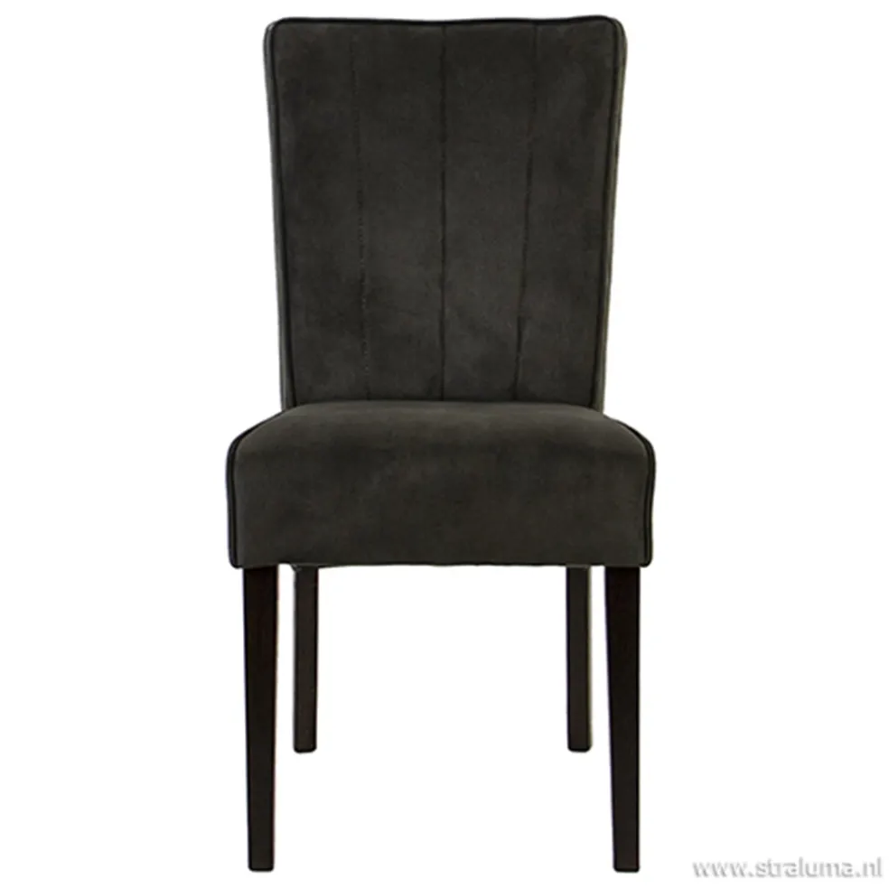 Klassiek landelijke eetkamerstoel grijs