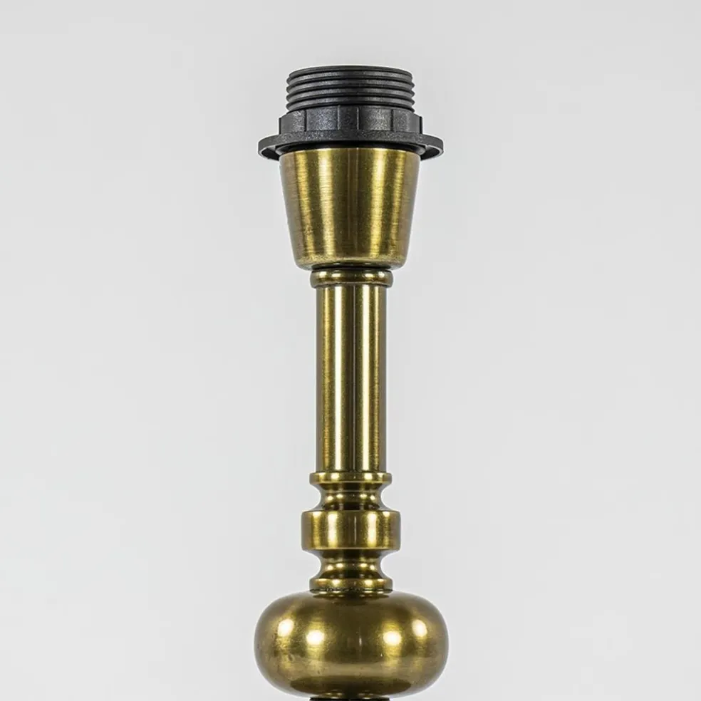 Klassieke lampvoet Helabima antiek brons excl. kap