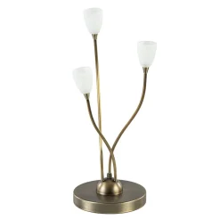 Klassieke LED tafellamp brons met dim to warm functie