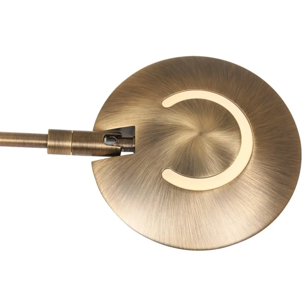 Klassieke LED vloerlamp met uplighter en leeslamp