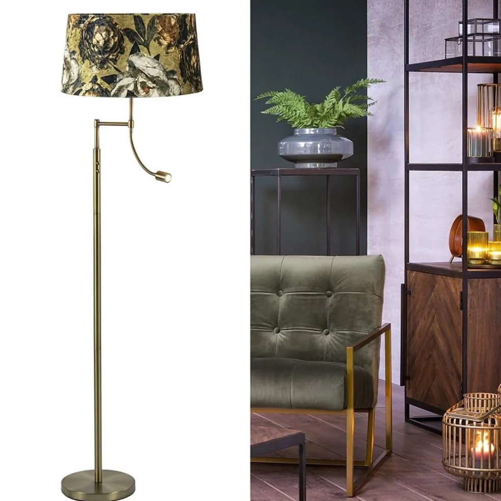 Klassieke vloerlamp met leesarm Calgary Light and Living