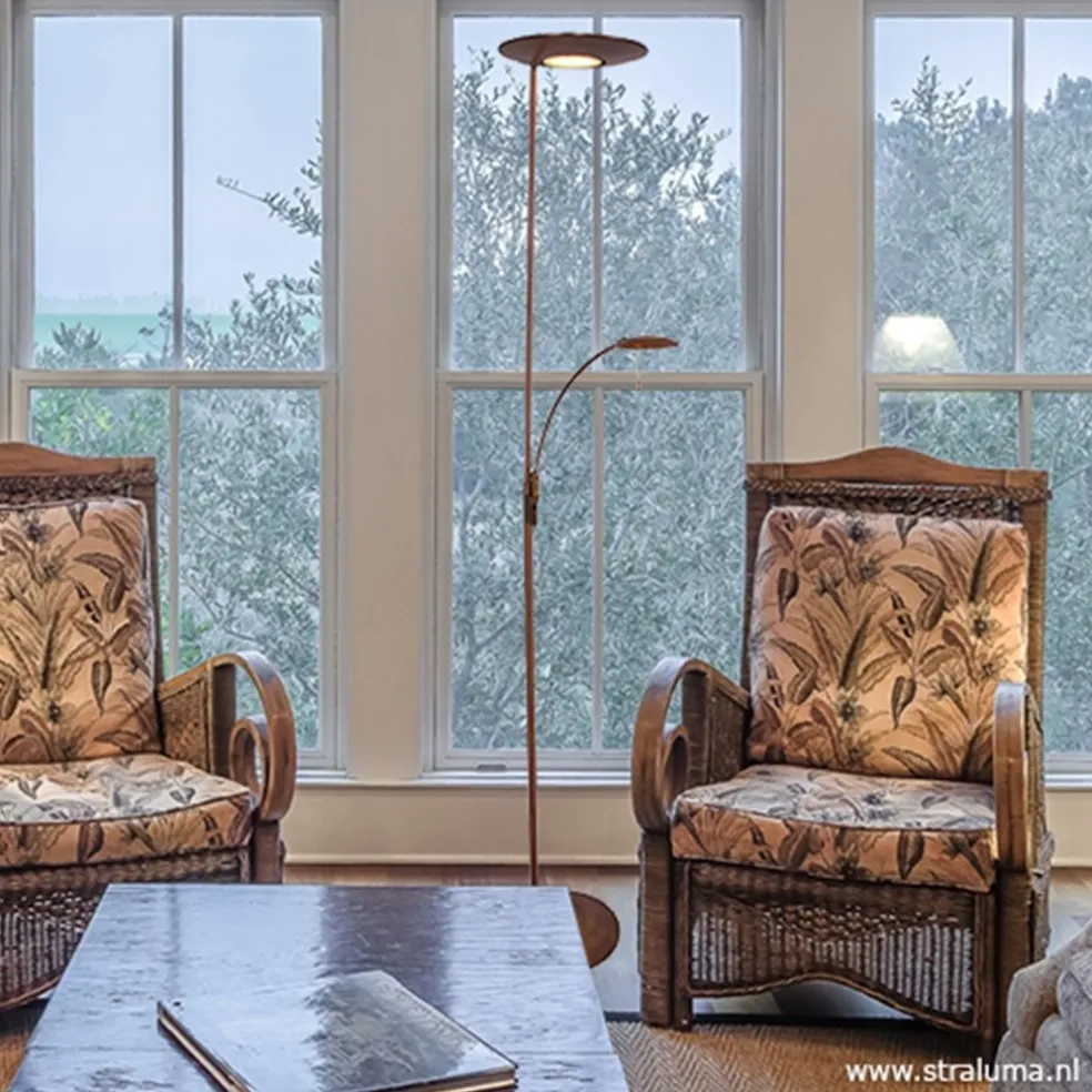 Klassieke vloerlamp Zenith LED Brons