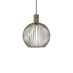 kleine draad hanglamp mat zand met zwart