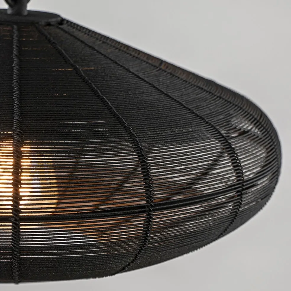 Kleine hanglamp Bahoto mat zwart L&L