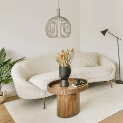 Kleine hanglamp draad mat zand