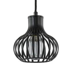 Kleine hanglamp onion mat zwart