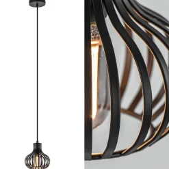 Kleine hanglamp onion mat zwart