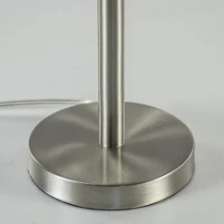 Kleine lampvoet Washington nikkel exclusief kap