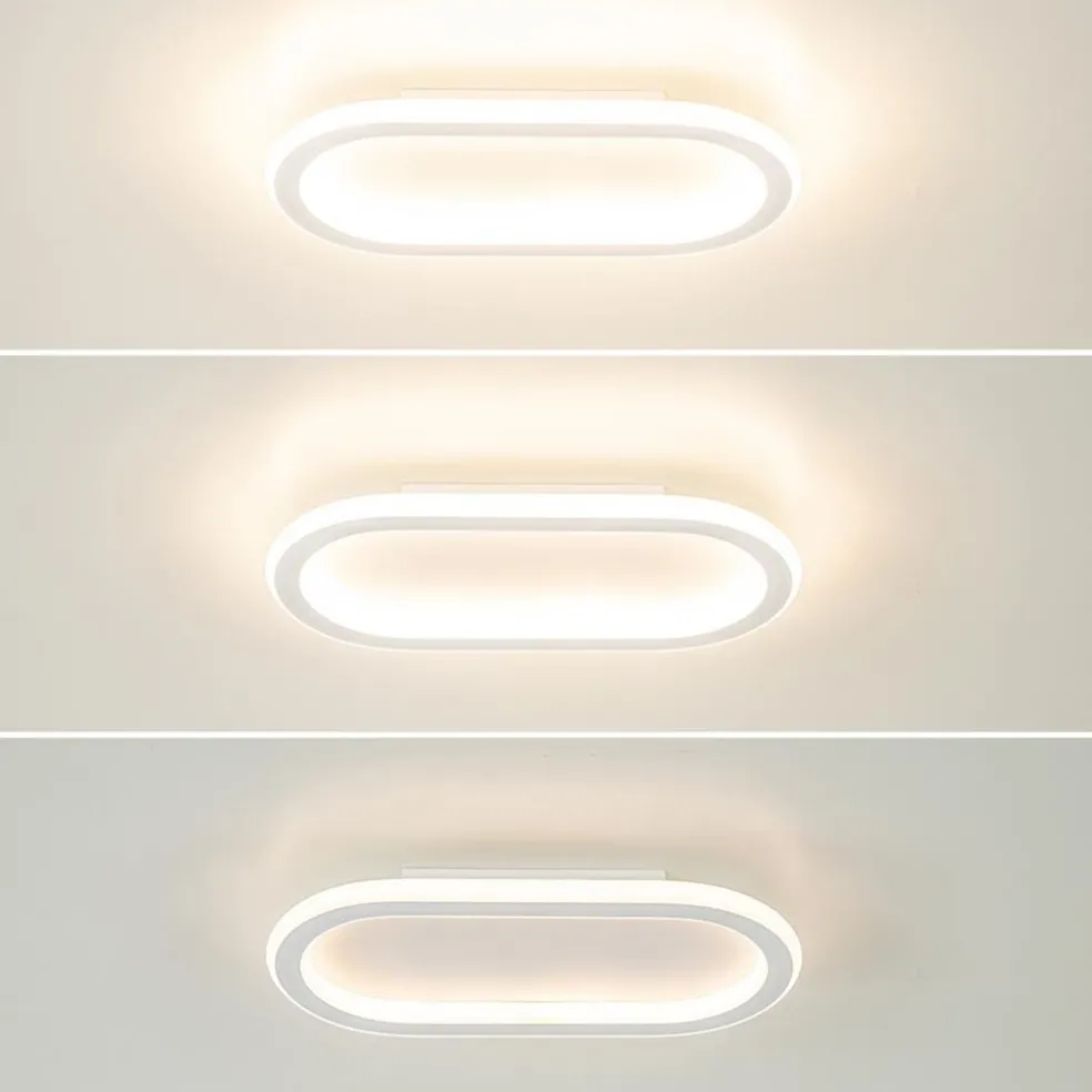 Kleine LED plafondlamp wit 3-standen dimbaar