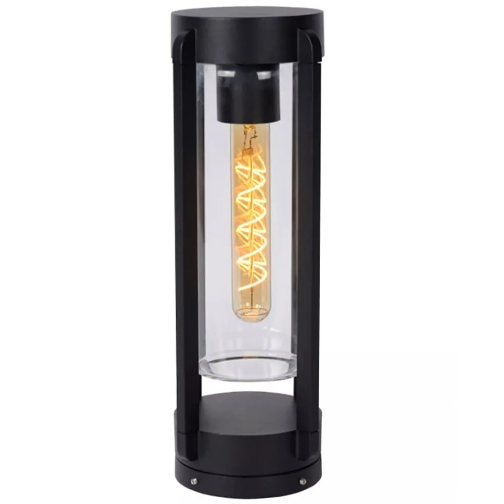 Kleine staande buitenlamp mat zwart IP44