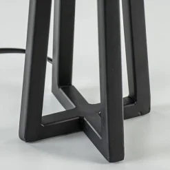 Kleine tafellamp Miley mat zwart exclusief kap