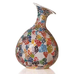 Kleurige tafellamp decoratief glas