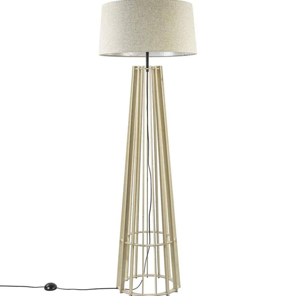 Lampenkap beige bridge linnenlook 55 cm