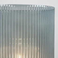 L&L tafellamp op batterijen Phoebe blauw-grijs groot