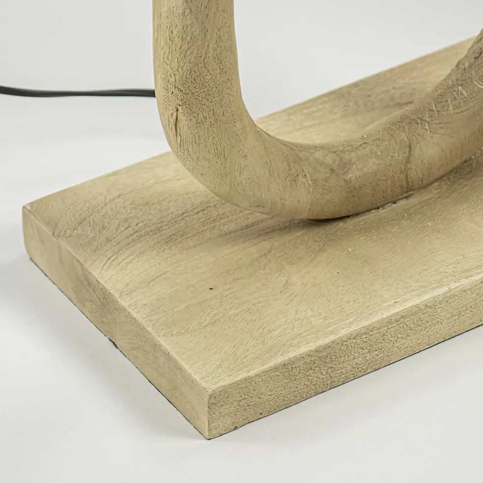 Lampvoet / vloerlamp Paceco hout naturel