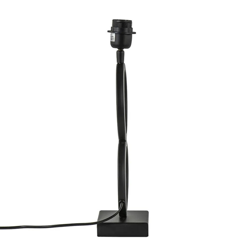 Lampvoet Stelios mat zwart exclusief kap