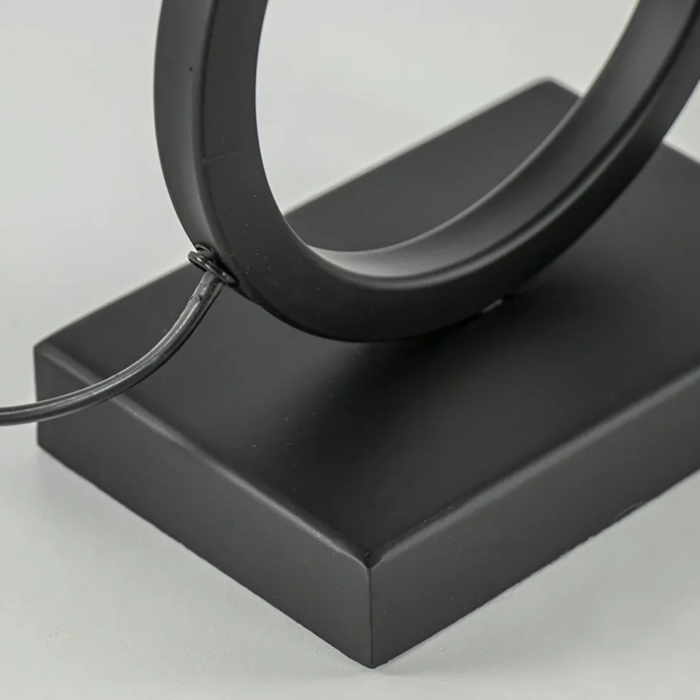 Lampvoet Stelios mat zwart exclusief kap