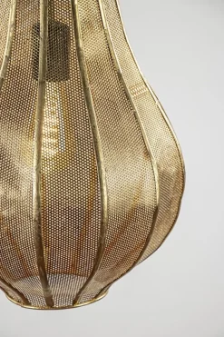 Landelijke druppel hanglamp goud Oosters